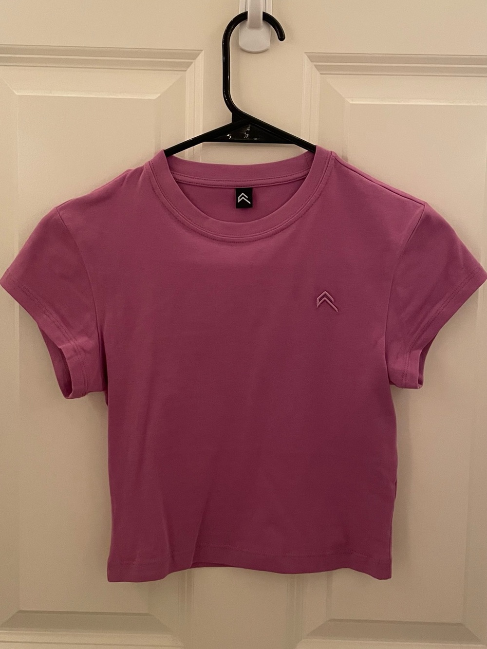 Oner Active Orchid Purple Baby Tee Cropped Crew Tee Size Small
